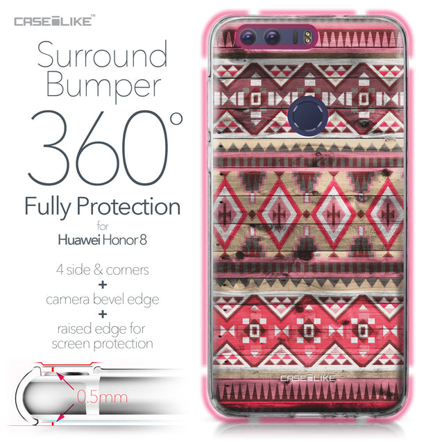 Huawei Honor 8 case Indian Tribal Theme Pattern 2057 Bumper Case Protection | CASEiLIKE.com
