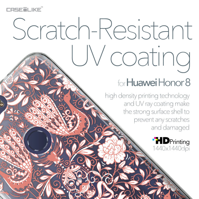 Huawei Honor 8 case Roses Ornamental Skulls Peacocks 2237 with UV-Coating Scratch-Resistant Case | CASEiLIKE.com