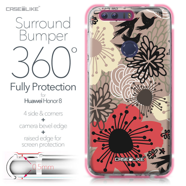 Huawei Honor 8 case Japanese Floral 2254 Bumper Case Protection | CASEiLIKE.com