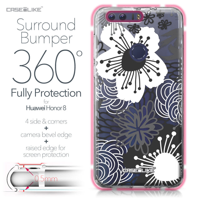 Huawei Honor 8 case Japanese Floral 2256 Bumper Case Protection | CASEiLIKE.com