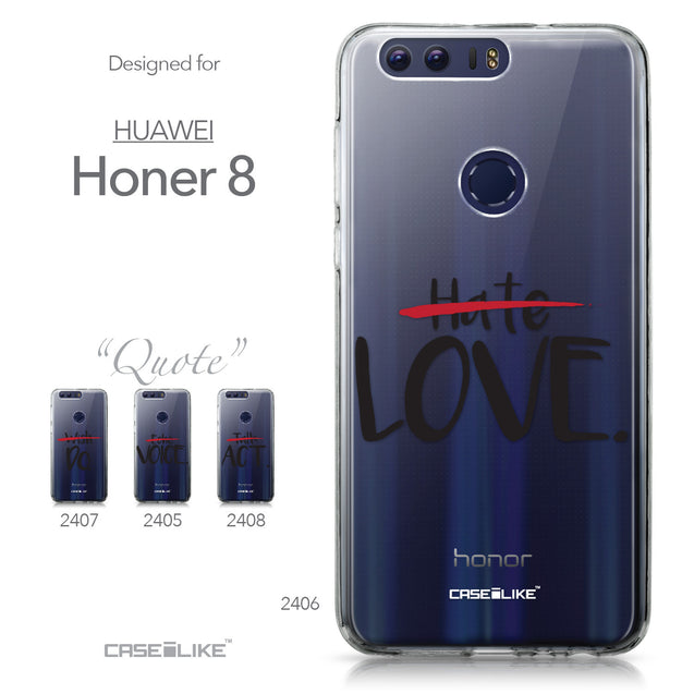 Huawei Honor 8 case Quote 2406 Collection | CASEiLIKE.com