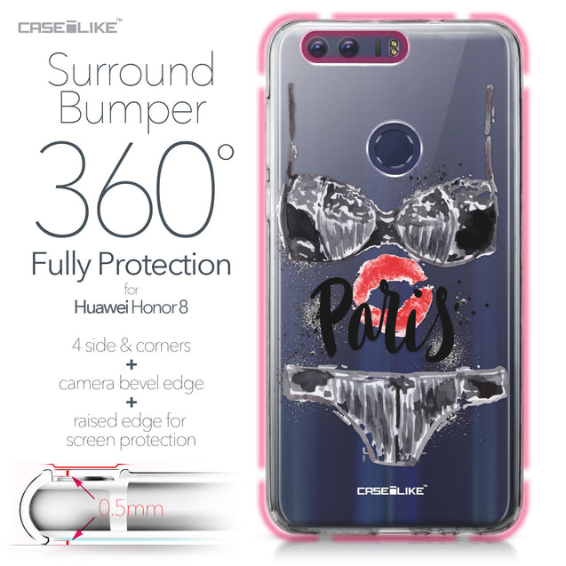 Huawei Honor 8 case Paris Holiday 3910 Bumper Case Protection | CASEiLIKE.com