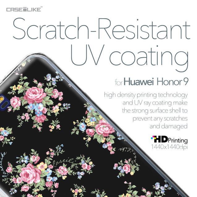 Huawei Honor 9 case Floral Rose Classic 2261 with UV-Coating Scratch-Resistant Case | CASEiLIKE.com