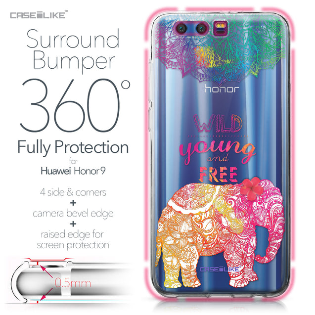 Huawei Honor 9 case Mandala Art 2302 Bumper Case Protection | CASEiLIKE.com