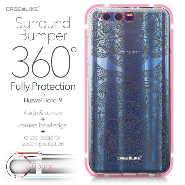 Huawei Honor 9 case Mandala Art 2304 Bumper Case Protection | CASEiLIKE.com