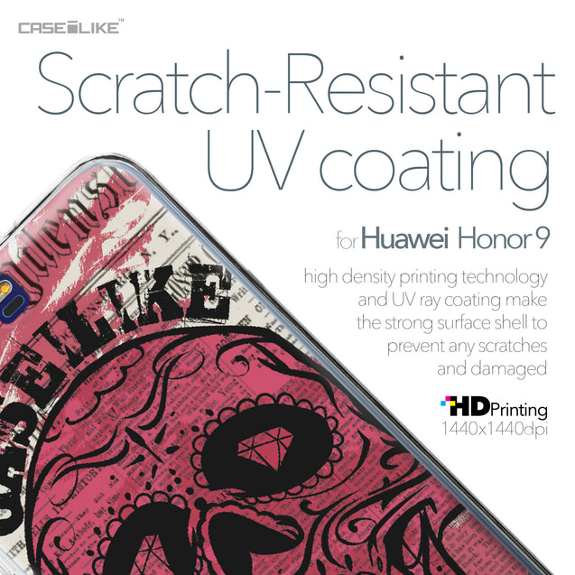 Huawei Honor 9 case Art of Skull 2523 with UV-Coating Scratch-Resistant Case | CASEiLIKE.com
