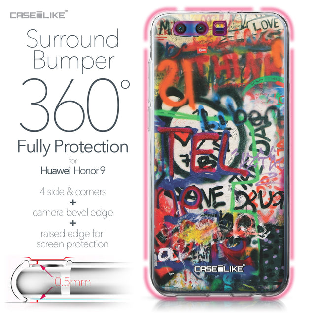 Huawei Honor 9 case Graffiti 2721 Bumper Case Protection | CASEiLIKE.com