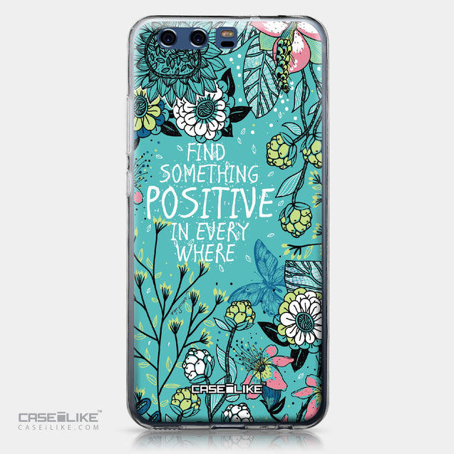 Huawei P10 case Blooming Flowers Turquoise 2249 | CASEiLIKE.com