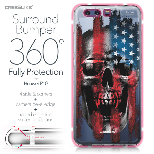 Huawei P10 case Art of Skull 2532 Bumper Case Protection | CASEiLIKE.com