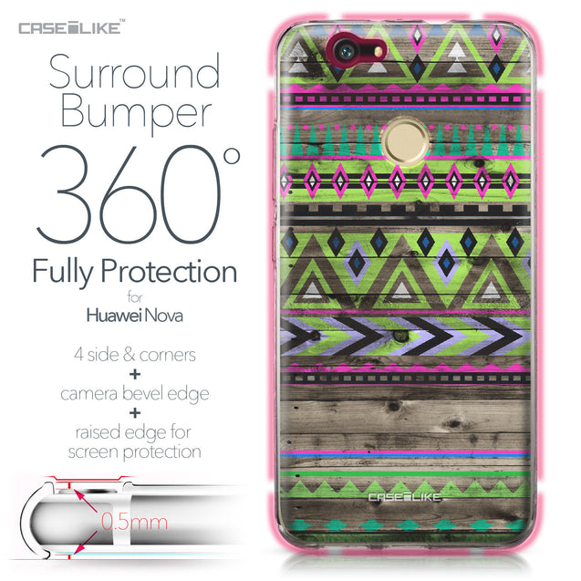 Huawei Nova case Indian Tribal Theme Pattern 2049 Bumper Case Protection | CASEiLIKE.com