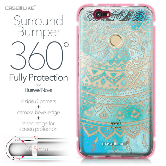 Huawei Nova case Indian Line Art 2066 Bumper Case Protection | CASEiLIKE.com