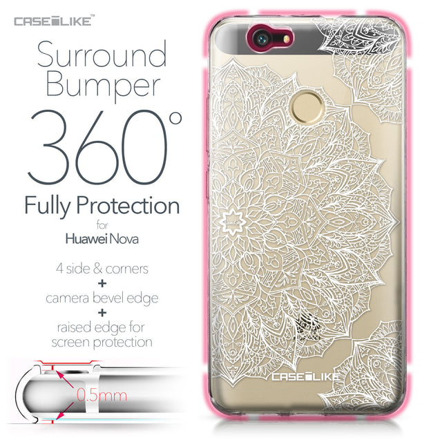 Huawei Nova case Mandala Art 2091 Bumper Case Protection | CASEiLIKE.com