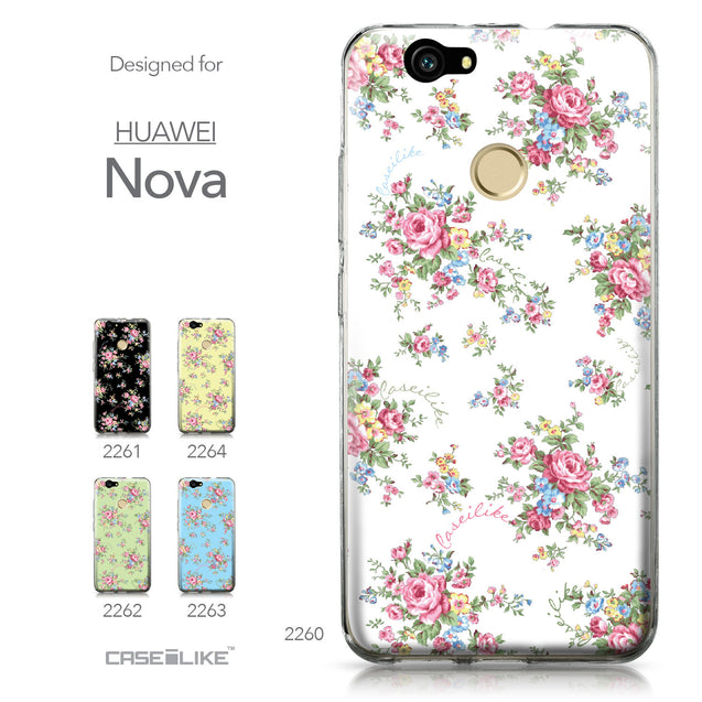 Huawei Nova case Floral Rose Classic 2260 Collection | CASEiLIKE.com