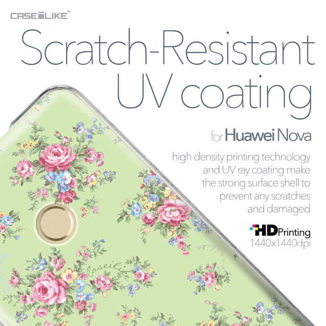 Huawei Nova case Floral Rose Classic 2262 with UV-Coating Scratch-Resistant Case | CASEiLIKE.com