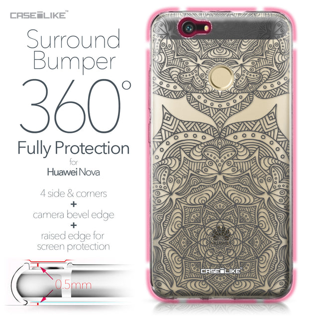 Huawei Nova case Mandala Art 2304 Bumper Case Protection | CASEiLIKE.com