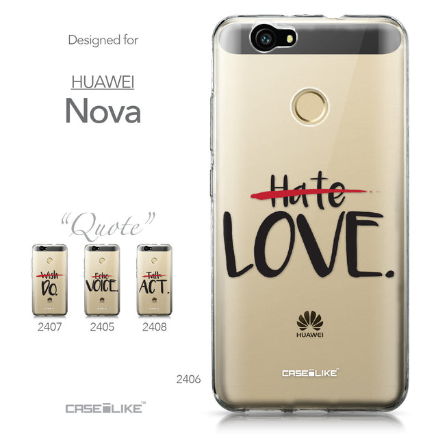 Huawei Nova case Quote 2406 Collection | CASEiLIKE.com