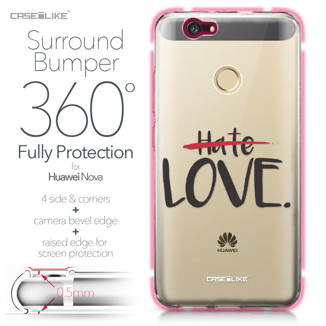 Huawei Nova case Quote 2406 Bumper Case Protection | CASEiLIKE.com