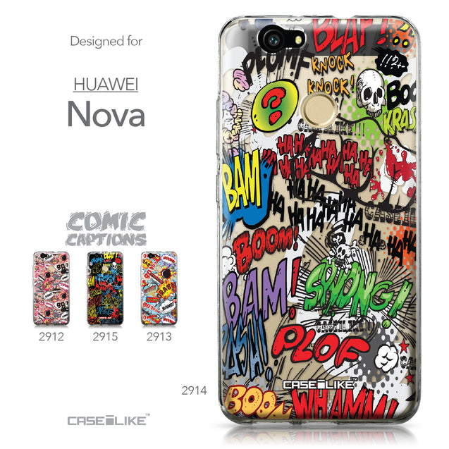 Huawei Nova case Comic Captions 2914 Collection | CASEiLIKE.com