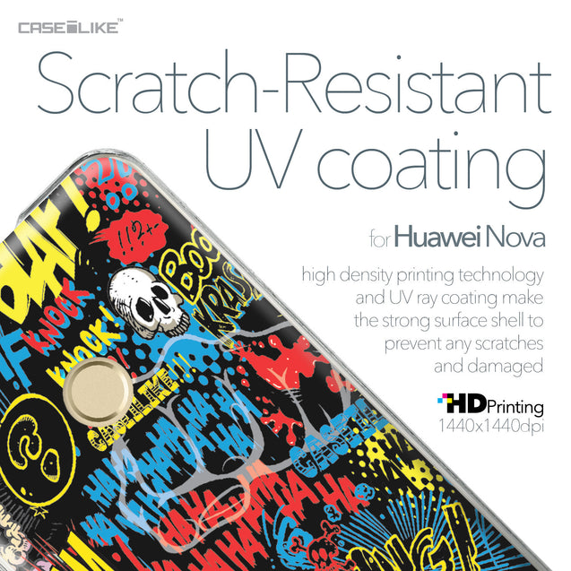 Huawei Nova case Comic Captions Black 2915 with UV-Coating Scratch-Resistant Case | CASEiLIKE.com