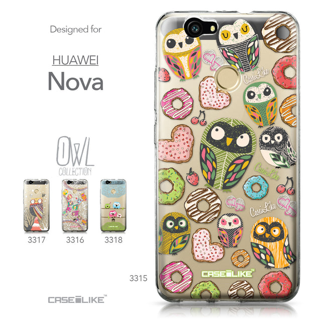 Huawei Nova case Owl Graphic Design 3315 Collection | CASEiLIKE.com