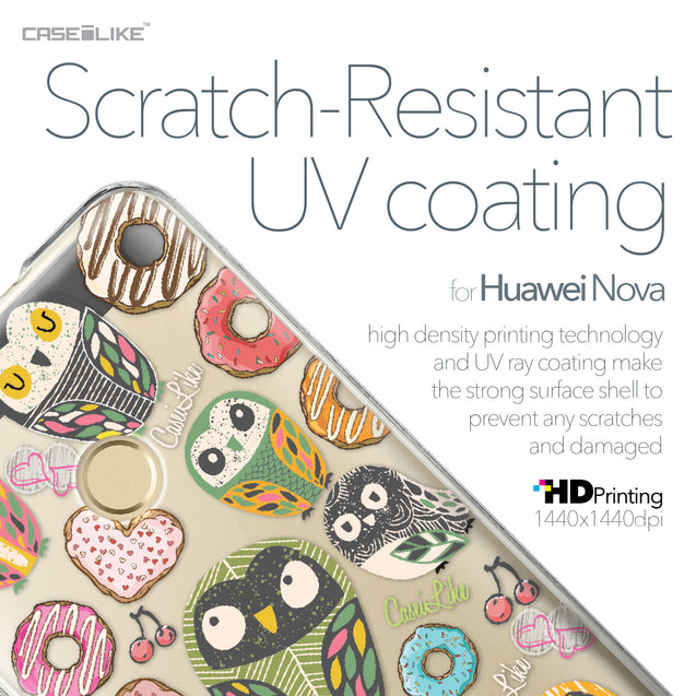 Huawei Nova case Owl Graphic Design 3315 with UV-Coating Scratch-Resistant Case | CASEiLIKE.com