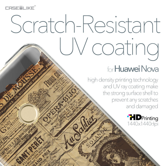Huawei Nova case Vintage Newspaper Advertising 4819 with UV-Coating Scratch-Resistant Case | CASEiLIKE.com