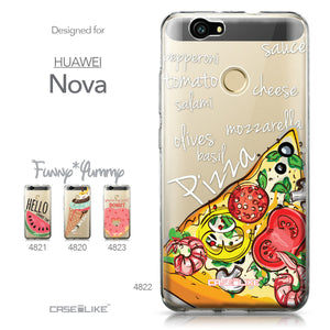 Huawei Nova case Pizza 4822 Collection | CASEiLIKE.com