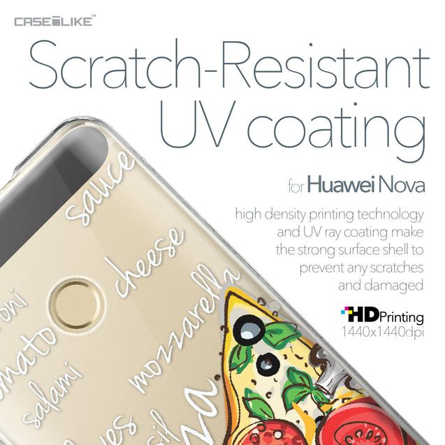 Huawei Nova case Pizza 4822 with UV-Coating Scratch-Resistant Case | CASEiLIKE.com