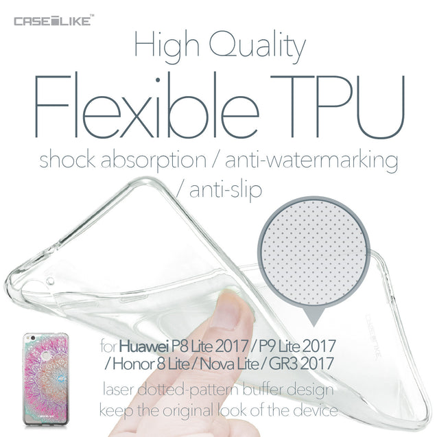 Huawei P8 Lite 2017 / P9 Lite 2017 / Honor 8 Lite / Nova Lite / GR3 2017 case Mandala Art 2090 Soft Gel Silicone Case | CASEiLIKE.com
