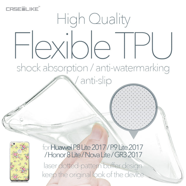 Huawei P8 Lite 2017 / P9 Lite 2017 / Honor 8 Lite / Nova Lite / GR3 2017 case Floral Rose Classic 2264 Soft Gel Silicone Case | CASEiLIKE.com