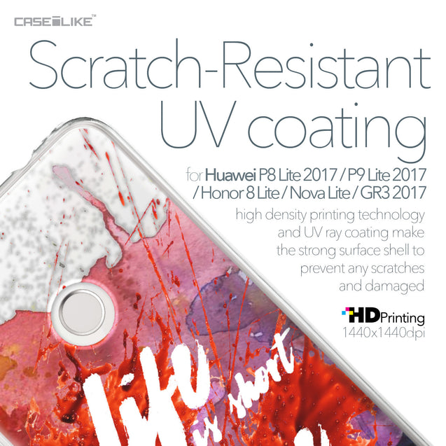Huawei P8 Lite 2017 / P9 Lite 2017 / Honor 8 Lite / Nova Lite / GR3 2017 case Quote 2423 with UV-Coating Scratch-Resistant Case | CASEiLIKE.com