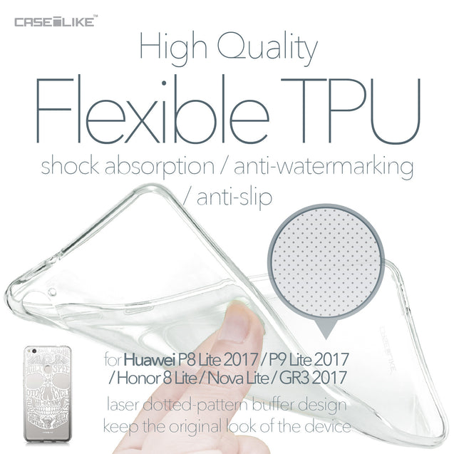Huawei P8 Lite 2017 / P9 Lite 2017 / Honor 8 Lite / Nova Lite / GR3 2017 case Art of Skull 2530 Soft Gel Silicone Case | CASEiLIKE.com