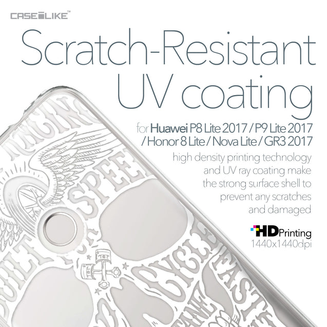 Huawei P8 Lite 2017 / P9 Lite 2017 / Honor 8 Lite / Nova Lite / GR3 2017 case Art of Skull 2530 with UV-Coating Scratch-Resistant Case | CASEiLIKE.com