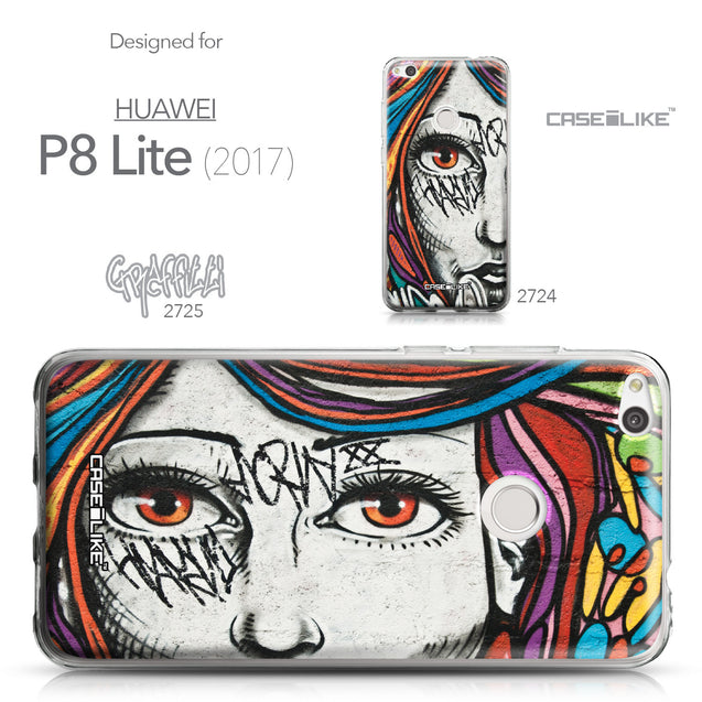 Huawei P8 Lite 2017 / P9 Lite 2017 / Honor 8 Lite / Nova Lite / GR3 2017 case Graffiti Girl 2725 Collection | CASEiLIKE.com