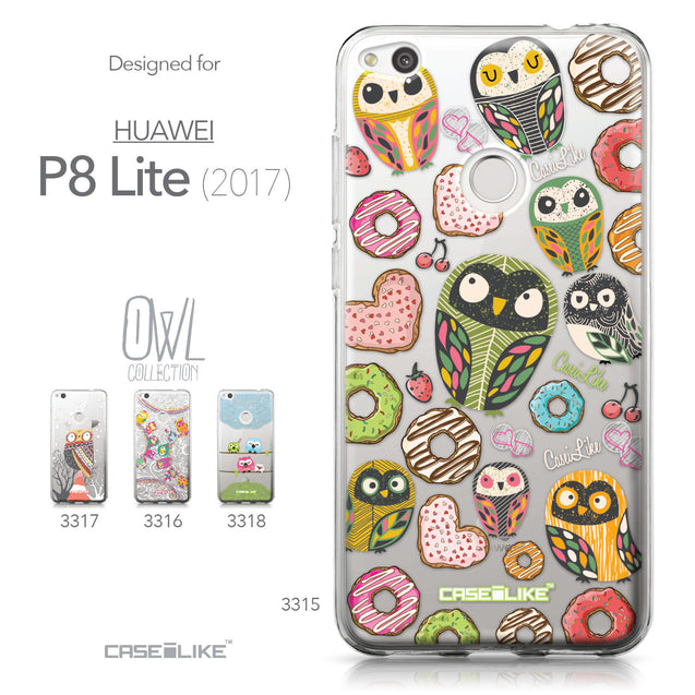 Huawei P8 Lite 2017 / P9 Lite 2017 / Honor 8 Lite / Nova Lite / GR3 2017 case Owl Graphic Design 3315 Collection | CASEiLIKE.com