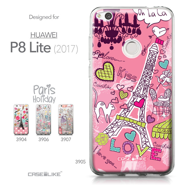 Huawei P8 Lite 2017 / P9 Lite 2017 / Honor 8 Lite / Nova Lite / GR3 2017 case Paris Holiday 3905 Collection | CASEiLIKE.com