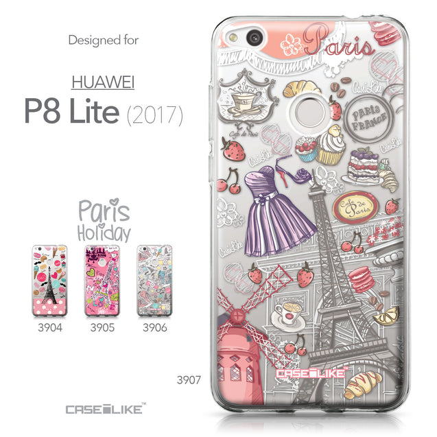 Huawei P8 Lite 2017 / P9 Lite 2017 / Honor 8 Lite / Nova Lite / GR3 2017 case Paris Holiday 3907 Collection | CASEiLIKE.com