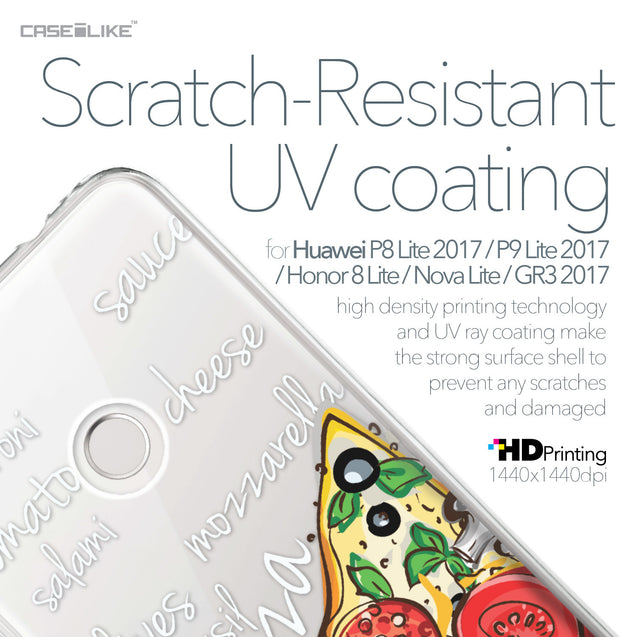 Huawei P8 Lite 2017 / P9 Lite 2017 / Honor 8 Lite / Nova Lite / GR3 2017 case Pizza 4822 with UV-Coating Scratch-Resistant Case | CASEiLIKE.com