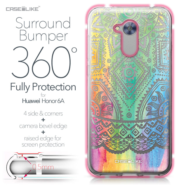 Huawei Honor 6A case Indian Line Art 2064 Bumper Case Protection | CASEiLIKE.com
