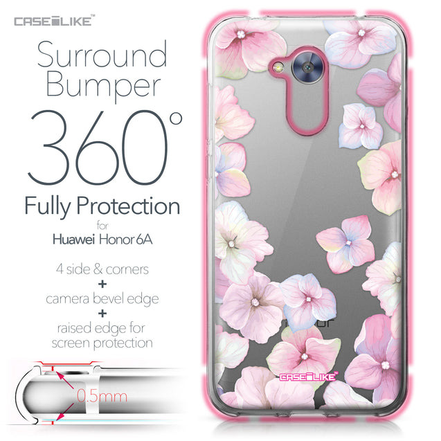 Huawei Honor 6A case Hydrangea 2257 Bumper Case Protection | CASEiLIKE.com