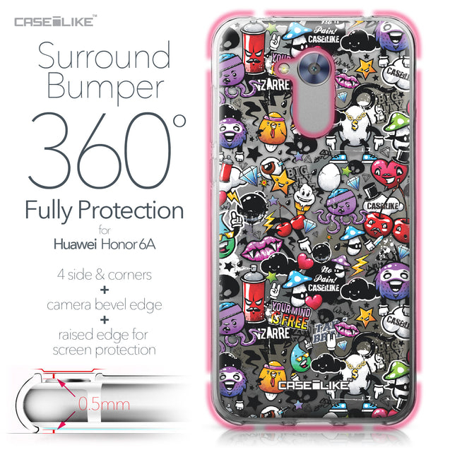 Huawei Honor 6A case Graffiti 2703 Bumper Case Protection | CASEiLIKE.com