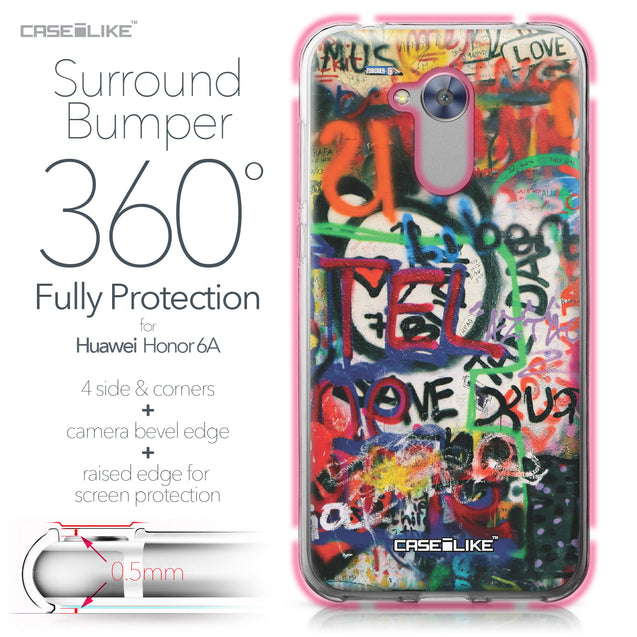 Huawei Honor 6A case Graffiti 2721 Bumper Case Protection | CASEiLIKE.com
