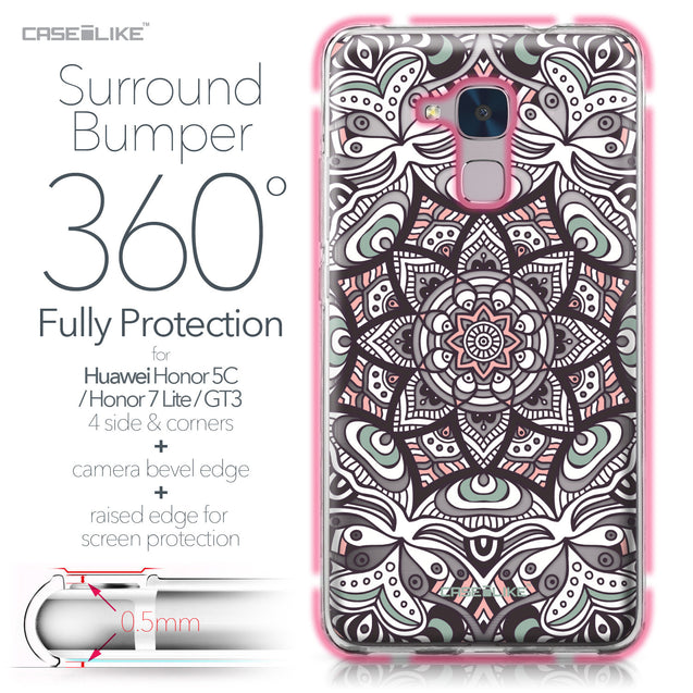 Huawei Honor 5C / Honor 7 Lite / GT3 case Mandala Art 2095 Bumper Case Protection | CASEiLIKE.com