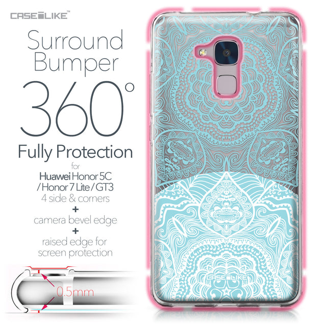 Huawei Honor 5C / Honor 7 Lite / GT3 case Mandala Art 2306 Bumper Case Protection | CASEiLIKE.com
