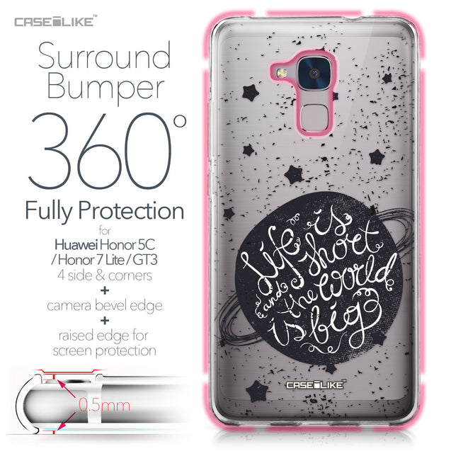 Huawei Honor 5C / Honor 7 Lite / GT3 case Quote 2401 Bumper Case Protection | CASEiLIKE.com