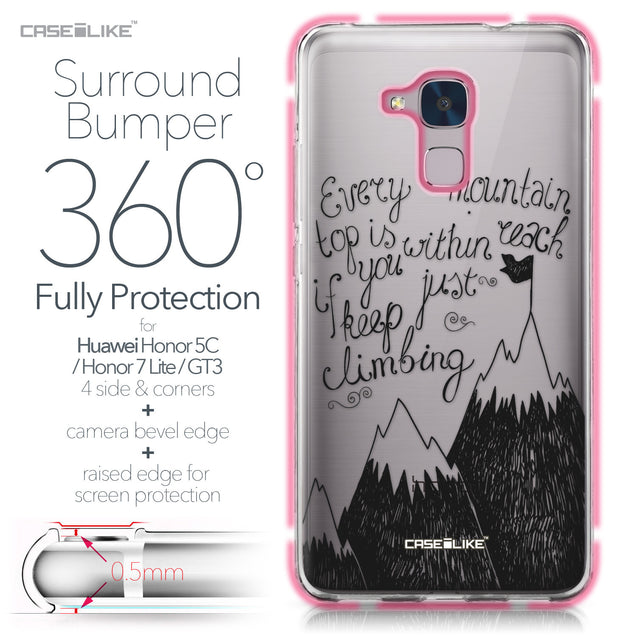 Huawei Honor 5C / Honor 7 Lite / GT3 case Quote 2403 Bumper Case Protection | CASEiLIKE.com