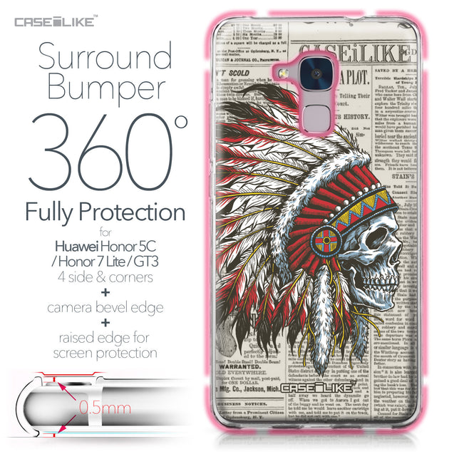 Huawei Honor 5C / Honor 7 Lite / GT3 case Art of Skull 2522 Bumper Case Protection | CASEiLIKE.com
