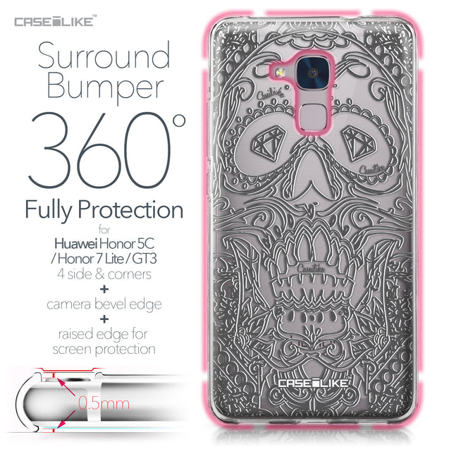 Huawei Honor 5C / Honor 7 Lite / GT3 case Art of Skull 2524 Bumper Case Protection | CASEiLIKE.com