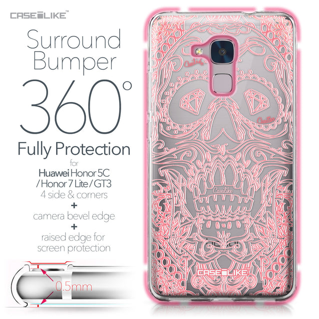 Huawei Honor 5C / Honor 7 Lite / GT3 case Art of Skull 2525 Bumper Case Protection | CASEiLIKE.com