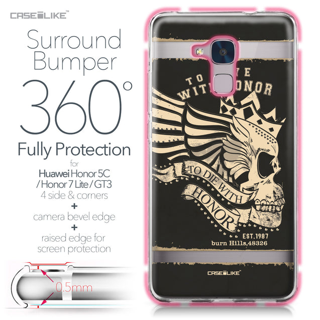 Huawei Honor 5C / Honor 7 Lite / GT3 case Art of Skull 2529 Bumper Case Protection | CASEiLIKE.com